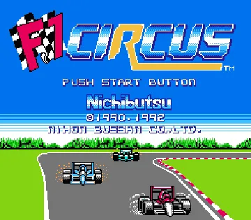 F1 Circus (Japan) screen shot title